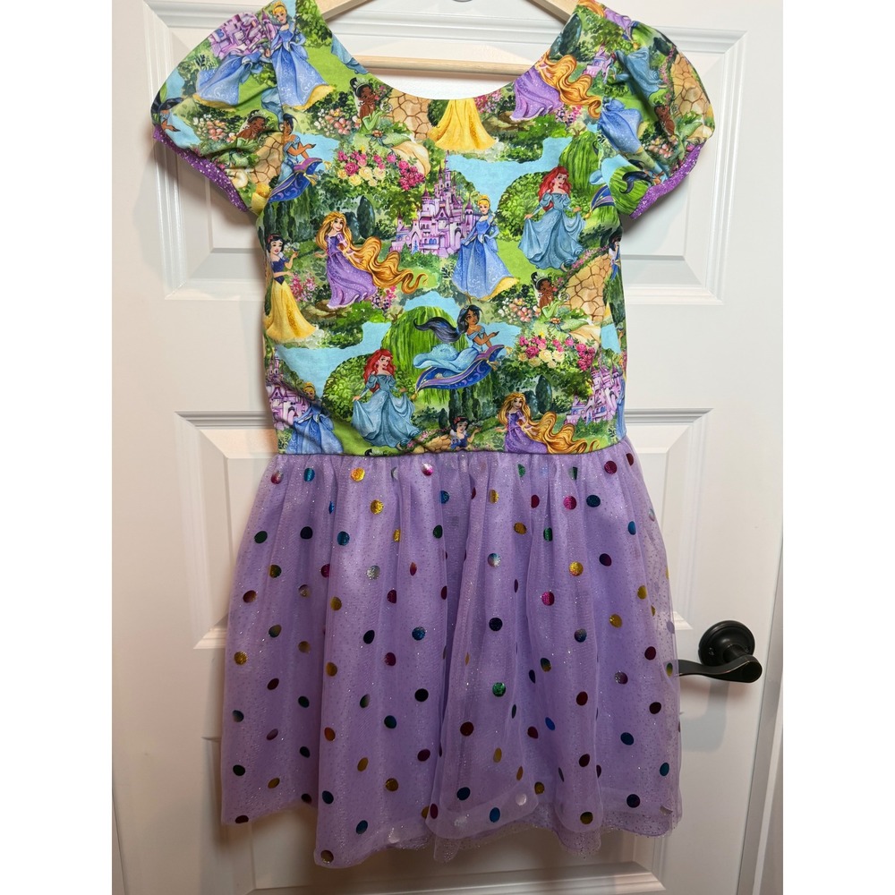 Sweet Petunia Girls 14 Princess Castle Fairytale Purple Tulle Tutu Twirl Dress